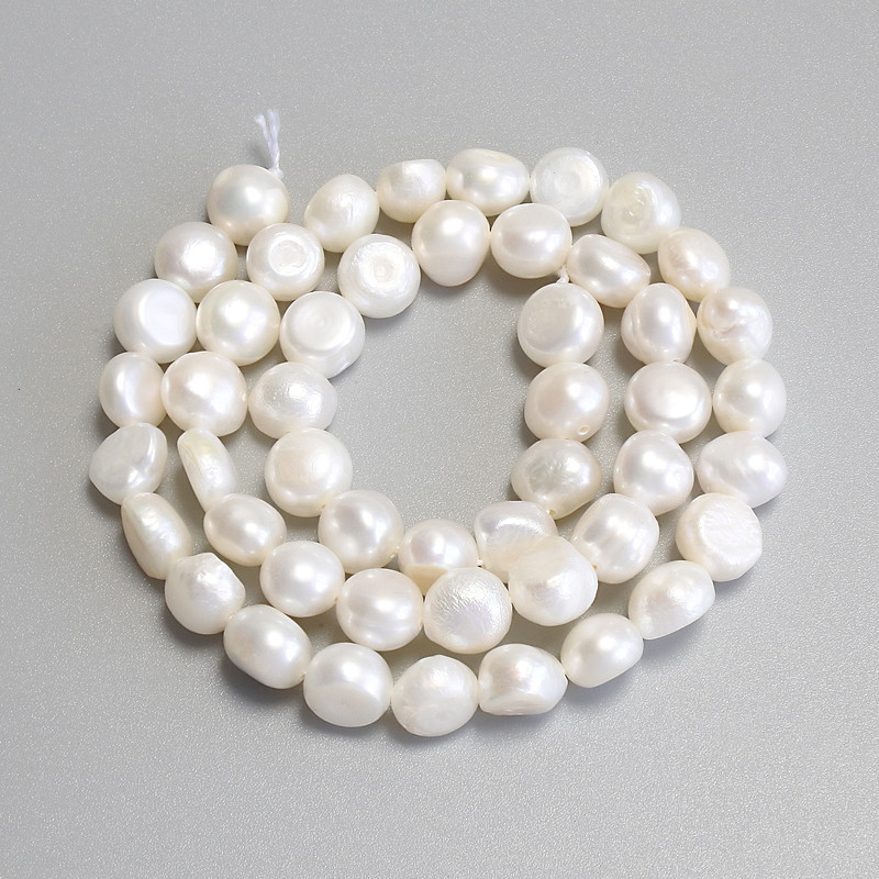 Freshwater Pearls Beads, diameter 7-7.5×7 mm ± on a thread, length 34 cm+