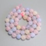 Morganite Beads smooth sphere 8mm ± on a thread, length 38cm+
