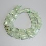Prehnite Beads Rectangles, diameter 16x12mm+/- on thread, length 40cm+