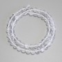 Rock Crystal Beads Smooth Round, diameter 6.5mm+/- on thread, length 37cm+