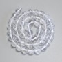 Rock Crystal Beads Smooth Round, diameter 8mm+/- on thread, length 38cm+