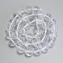 Rock Crystal Beads Smooth Round, diameter 10.5mm+/- on thread, length 37cm+