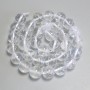 Rock Crystal Beads Smooth Round, diameter 12mm+/- on thread, length 38cm+
