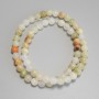 Onyx Beads Smooth Round, diameter 6mm+/- on fishing line, length 37cm+