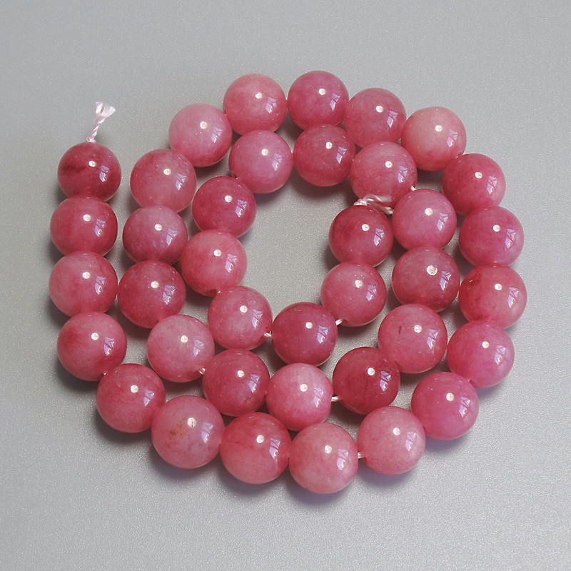 Tourmaline Beads Smooth Round, diameter 10mm+/- on thread, length 37cm+