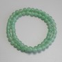 Jade Beads Smooth Round, diameter 6mm+/- on fishing line, length 37cm+