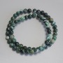 Agate Beads Smooth Round, diameter 6mm+/- on fishing line, length 38cm+