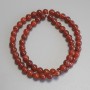 Carnelian Beads, Smooth Round 6mm+/- on Fishing Line, Length 38cm+