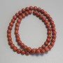 Red Jasper Beads, Smooth Round 6mm+/- on Fishing Line, Length 37cm+