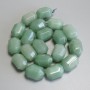 Jade Beads, Faceted, 20x14mm+/- on Thread, Length 40cm+