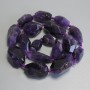 Amethyst Beads, Faceted, 13-31x10-18mm+/- on Thread, Length 44cm+