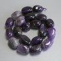 Amethyst Tumbled Beads, 18-20x14mm+/- on Thread, Length 38cm+