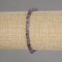 Faceted Amethyst Bead Bracelet, diameter 4mm+/-, length 18cm+/- stretch