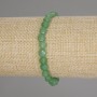 Faceted Jade Coin Bracelet, diameter 6mm+/-, length 18cm+/- stretch