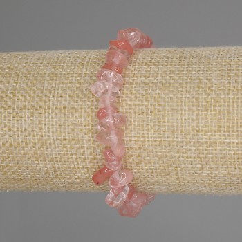 Chalcedony Chip Bracelet, diameter 6-9x3-5mm+/-, length 18cm+/- stretch