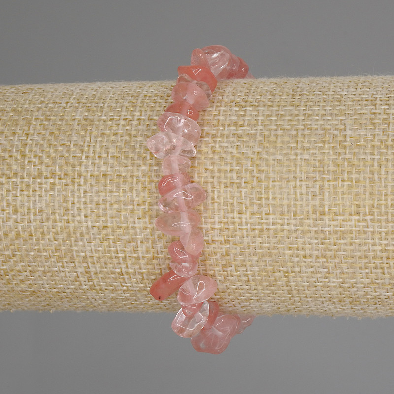 Chalcedony Chip Bracelet, diameter 6-9x3-5mm+/-, length 18cm+/- stretch