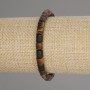 Tiger's Eye Cylinder Bracelet, diameter 6x6mm+-, length 18cm +- stretch