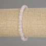 Rose Quartz Faceted Cube Bracelet, diameter 5x5mm+-, length 18cm +- stretch