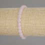 Rose Quartz Faceted Coin Bracelet, diameter 6mm+-, length 18cm +- stretch