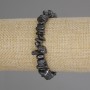Hematite Chip Bracelet, diameter 8-11x4-6mm+-, length 18cm +- stretch