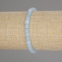 Aquamarine Bracelet, faceted cubes, diameter 5x5mm+-, length 18cm +- stretch