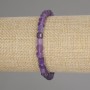 Amethyst Bracelet, Faceted Cube, Diameter 5x5mm+-, Length 18cm +- Stretch
