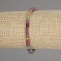 Tourmaline Faceted Cube Bracelet, diameter 4x4mm+-, length 18cm +- stretch