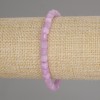 Kunzite Faceted Cube Bracelet, diameter 5x5mm+-, length 18cm +- stretch