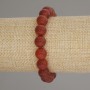 Carnelian Smooth Bead Bracelet, diameter 10mm+-, length 18cm +- stretch
