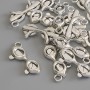 Pendant Charm Glasses, Silver-Coloured Metal, Diameter 23x9mm+/-, Pack of 15pcs