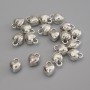 Pendant Charm Heart, Silver-Coloured Metal, Diameter 9x7mm+/-, Pack of 18pcs