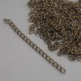 Findings Extra Extension Chain 7cm +/- bronze metal colour pack. (34g +/-)