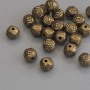 Findings Spacer Bead bronze metal colour, diameter 5.5x5.5mm+/- hole diameter 1.2mm+/- pack of 23pcs