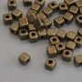 Findings Spacer Bead bronze metal colour, diameter 4x4mm+/- hole diameter 2mm+/- pack of 42pcs