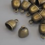 Cord End Cap, Bronze Metal Colour, Diameter 14x11mm+/- Pack of 12pcs