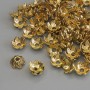 Bead Cap Finding, Gold Metal Colour, Diameter 7x1mm+/-, Hole Diameter 1.2mm+/-, Pack of 20g (~70pcs)