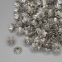 Bead Cap Finding, Silver Metal Colour, Diameter 6x1mm+/-, Hole Diameter 1.5mm+/-, Pack of 20g (~155pcs)