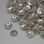 Bead Cap Finding, Metal Colour Silver, Diameter 7.5×1mm+/- Hole Diameter 1.5mm+/- Pack 20g (~89pcs)