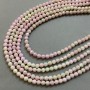 Czech Crystal Beads multicolour with petrol-effect coating on a strand, faceted round bead, diameter 6mm +/-, length 38cm +