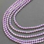 Czech Crystal Beads Lilac on Thread, Faceted Round Bead, Diameter 6mm +/-, Length 38cm +