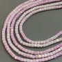 Czech Crystal Beads Pink Multicolour with Petrol Iridescent Coating on Thread, Faceted Cube, Diameter 4x4mm +/-, Length 38cm +
