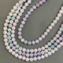 Czech Crystal Beads Multicolour on Thread, Faceted Round, Diameter 8mm +/-, Length 38cm +