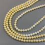 Czech Crystal Beads, Yellow, Faceted Round on Thread, Diameter 8mm +/-, Length 38cm +