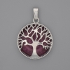 Tourmaline Pendant in "Tree" Setting, diameter 27mm+-, length 37mm+