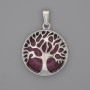Tourmaline Pendant in "Tree" Setting, diameter 27mm+-, length 37mm+