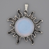 Sun Pendant, Moonstone 39mm+-, length 46mm+
