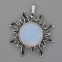 Sun Pendant, Moonstone 39mm+-, length 46mm+