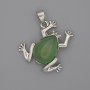 Toad Pendant Agate 29x28mm+-, length 37mm+