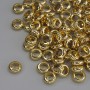Findings Bead Insert, gold metal colour, diameter 6x2.5mm+- hole diameter 3.5mm+-, pack 20g. (~93pcs.)