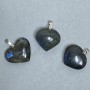 Heart Pendant Labradorite 30x30mm+-, length 40mm+